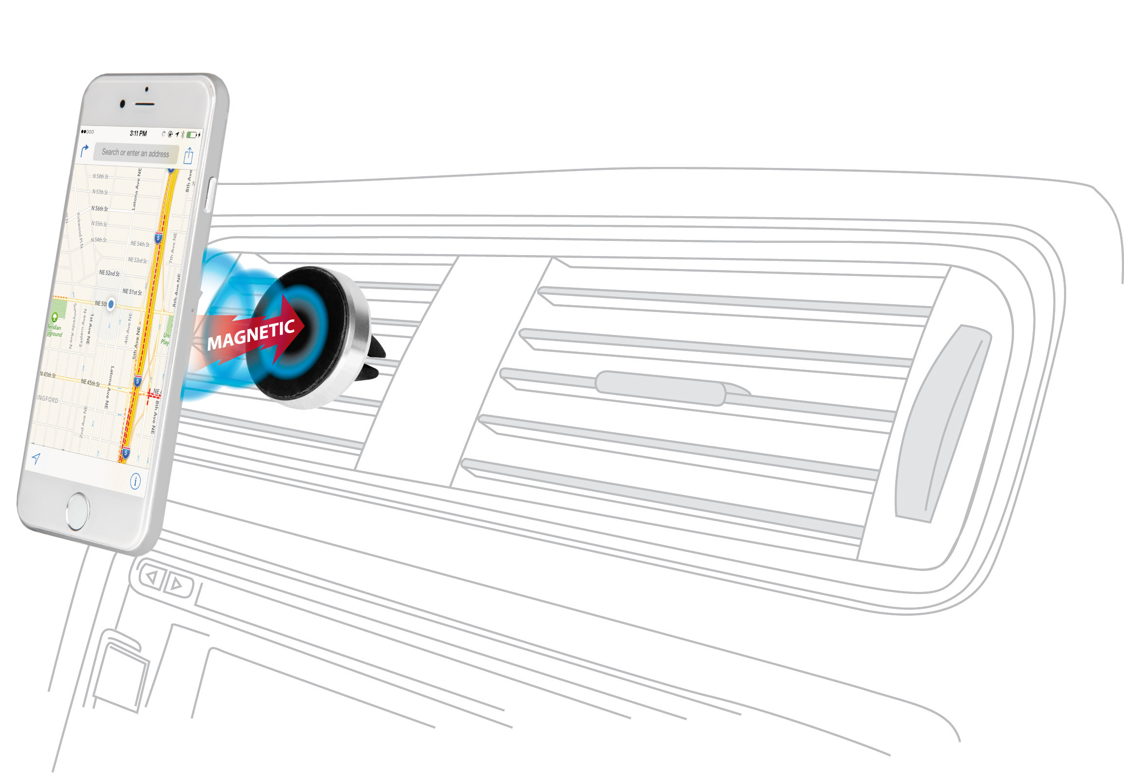 Magneto, porta telefono magnetico a clip - immagine 4