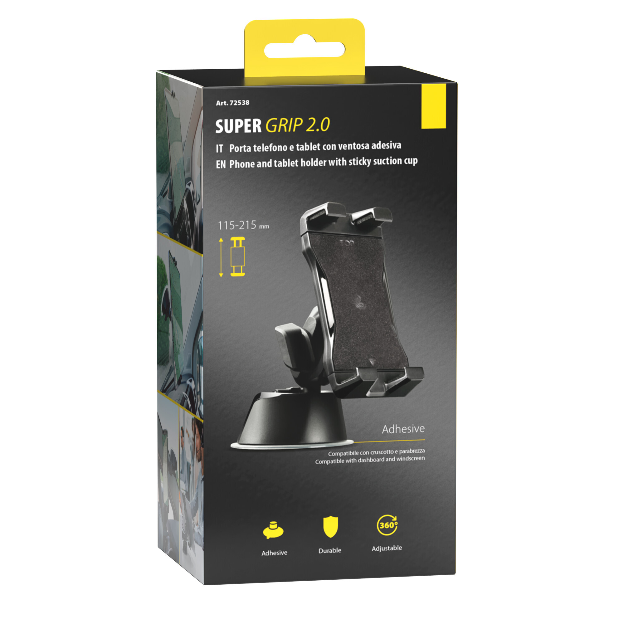 Super Grip, porta telefono e tablet con ventosa adesiva - immagine 14
