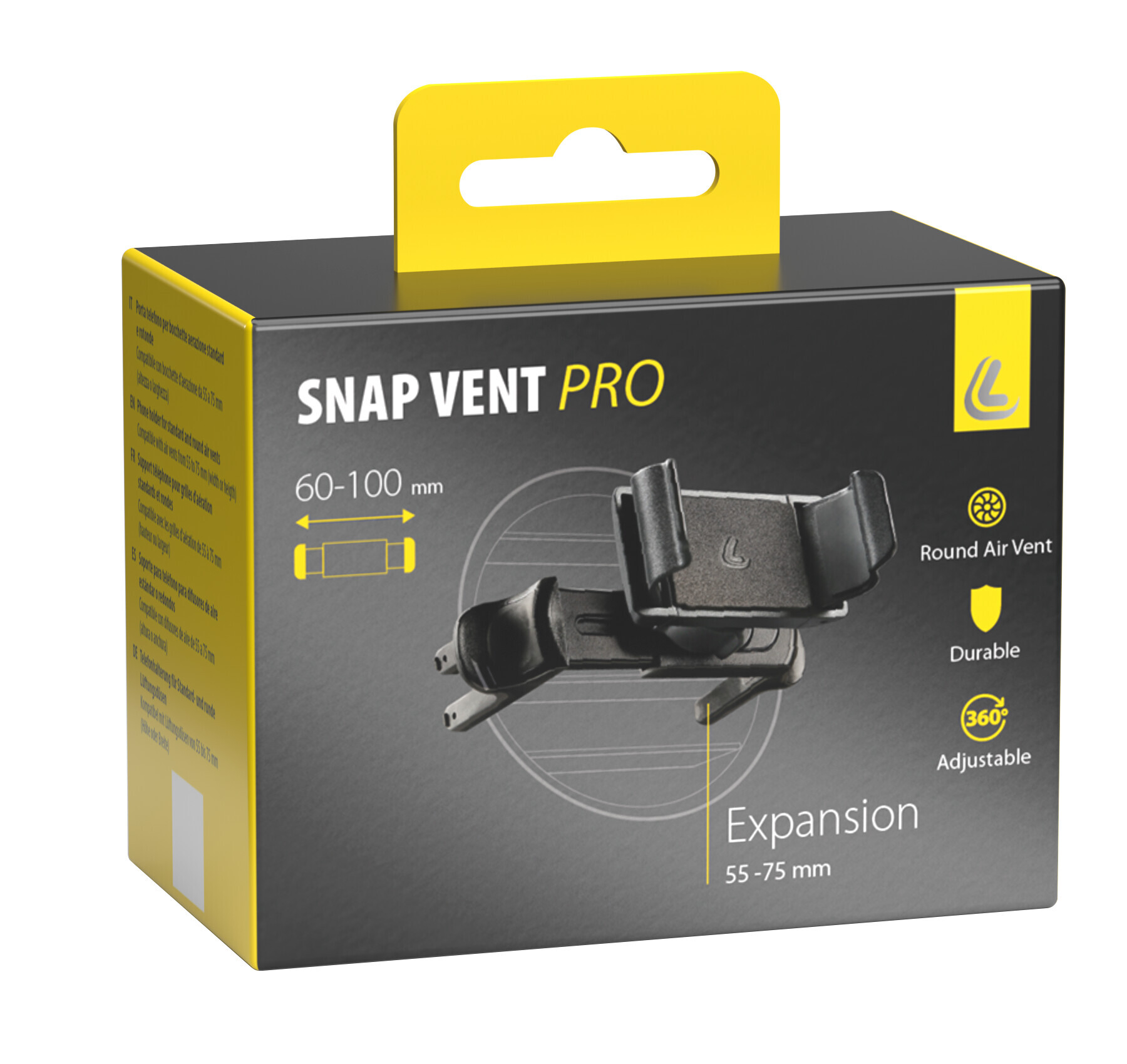 Snap Vent Pro, porta telefono per bocchette aerazione standard e rotonde - immagine 8