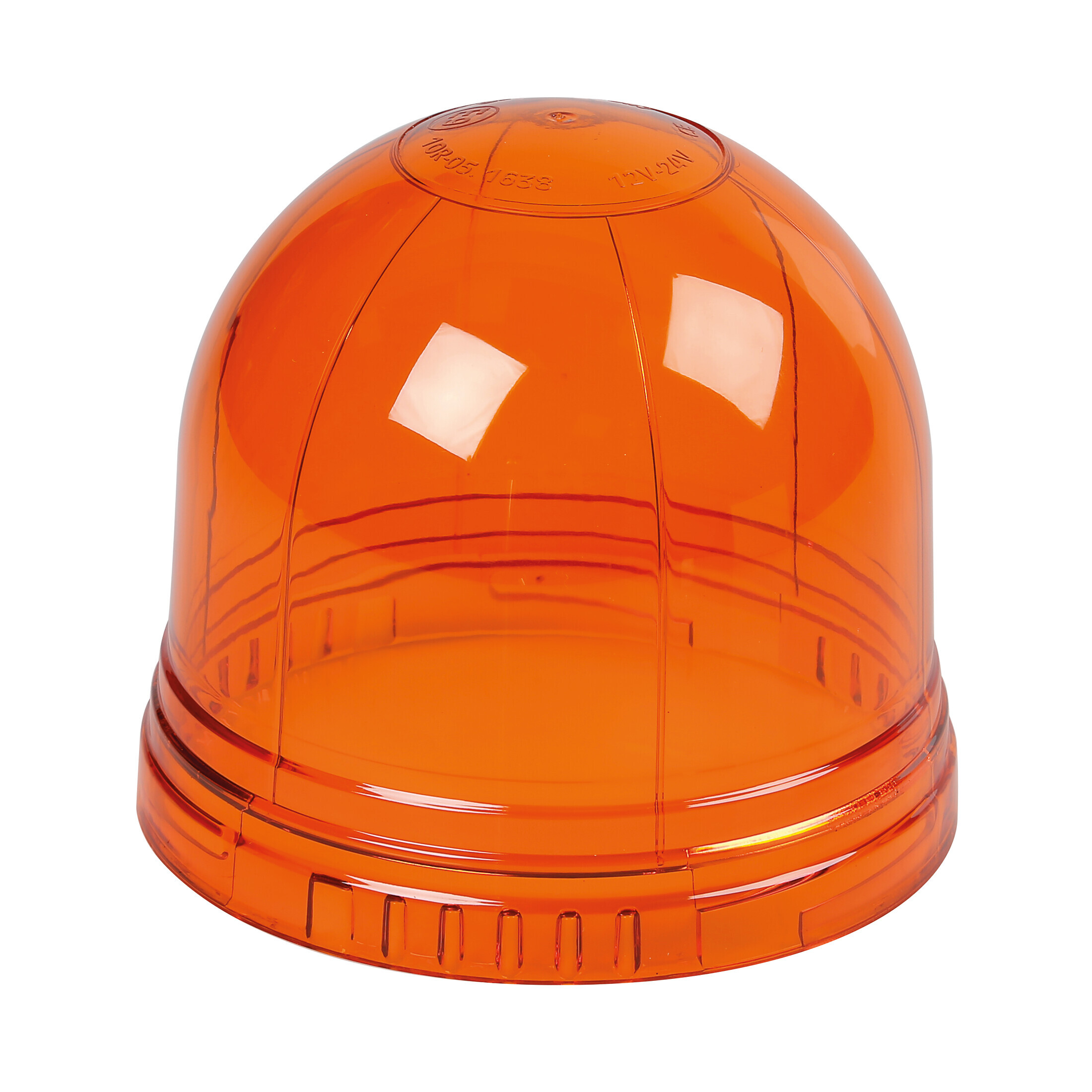 Calotta ricambio per luce di segnalazione art. 72997 / 72998 / 73007 - Ø 132 mm - Arancio