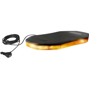 Barra lampeggiante arancio a 64 led, 10/30V - Base magnetica