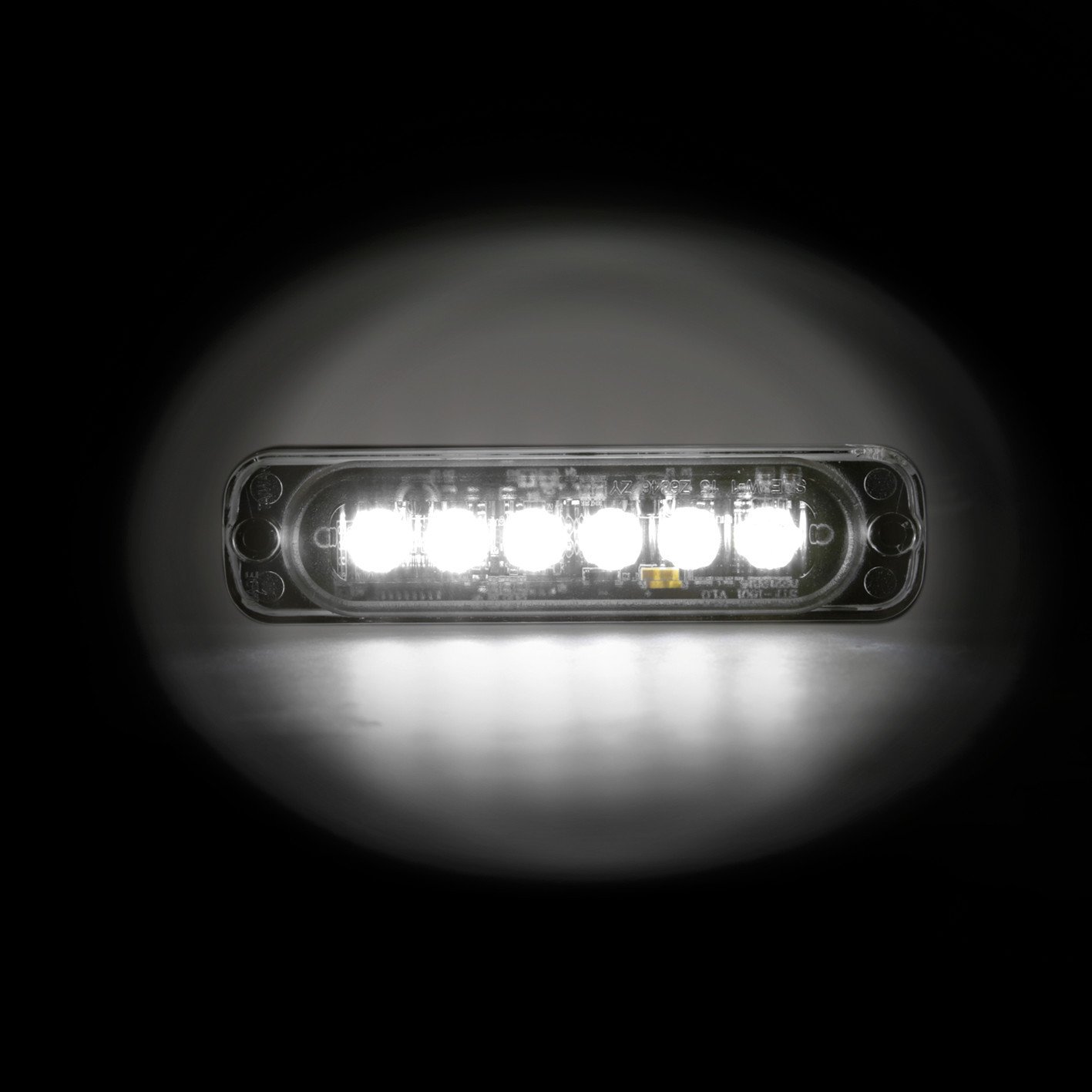 Luce strobo multifunzione - 6 Led - 12/24V - Bianco - immagine 3
