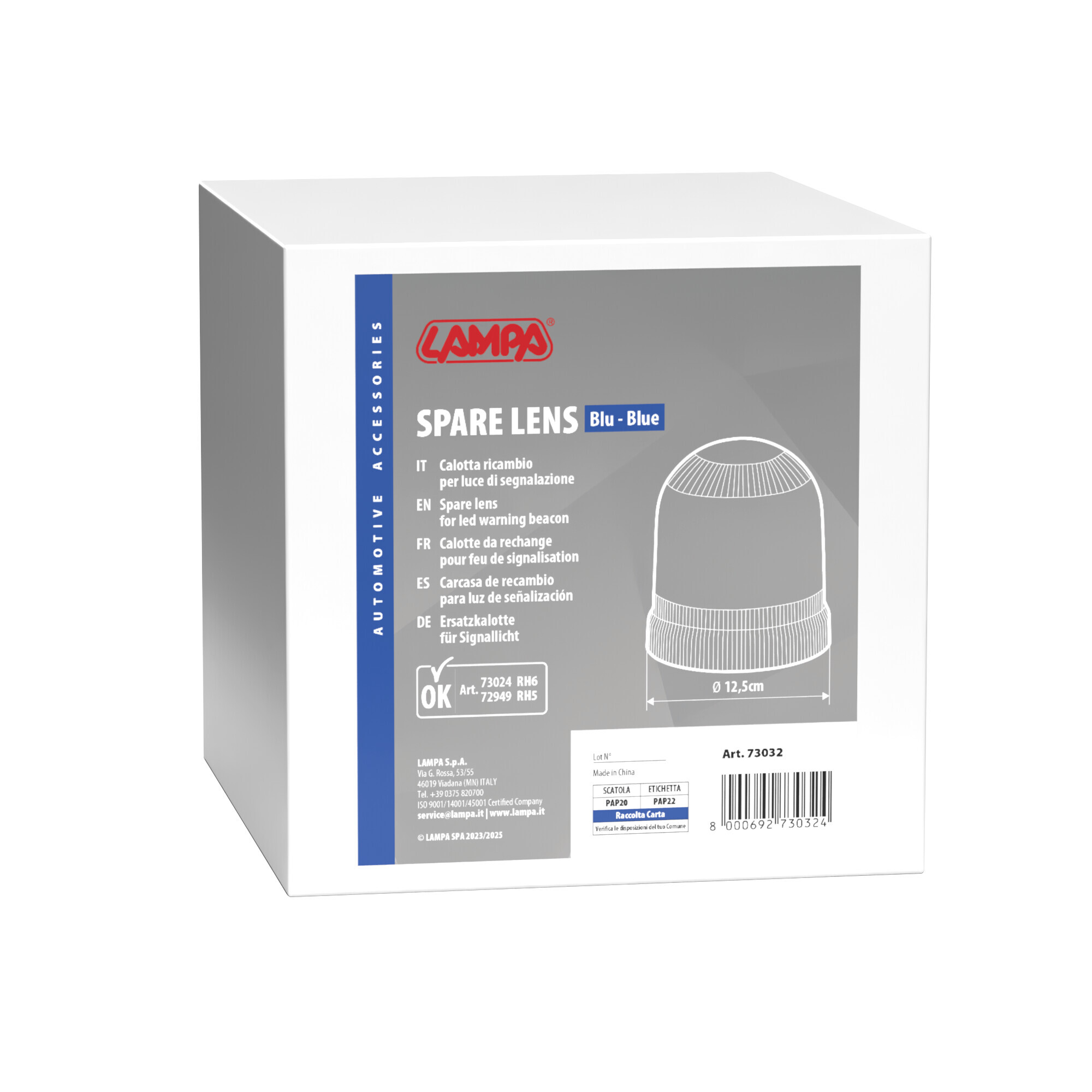 Calotta ricambio per art. 73024-72949 - Blu - immagine 2