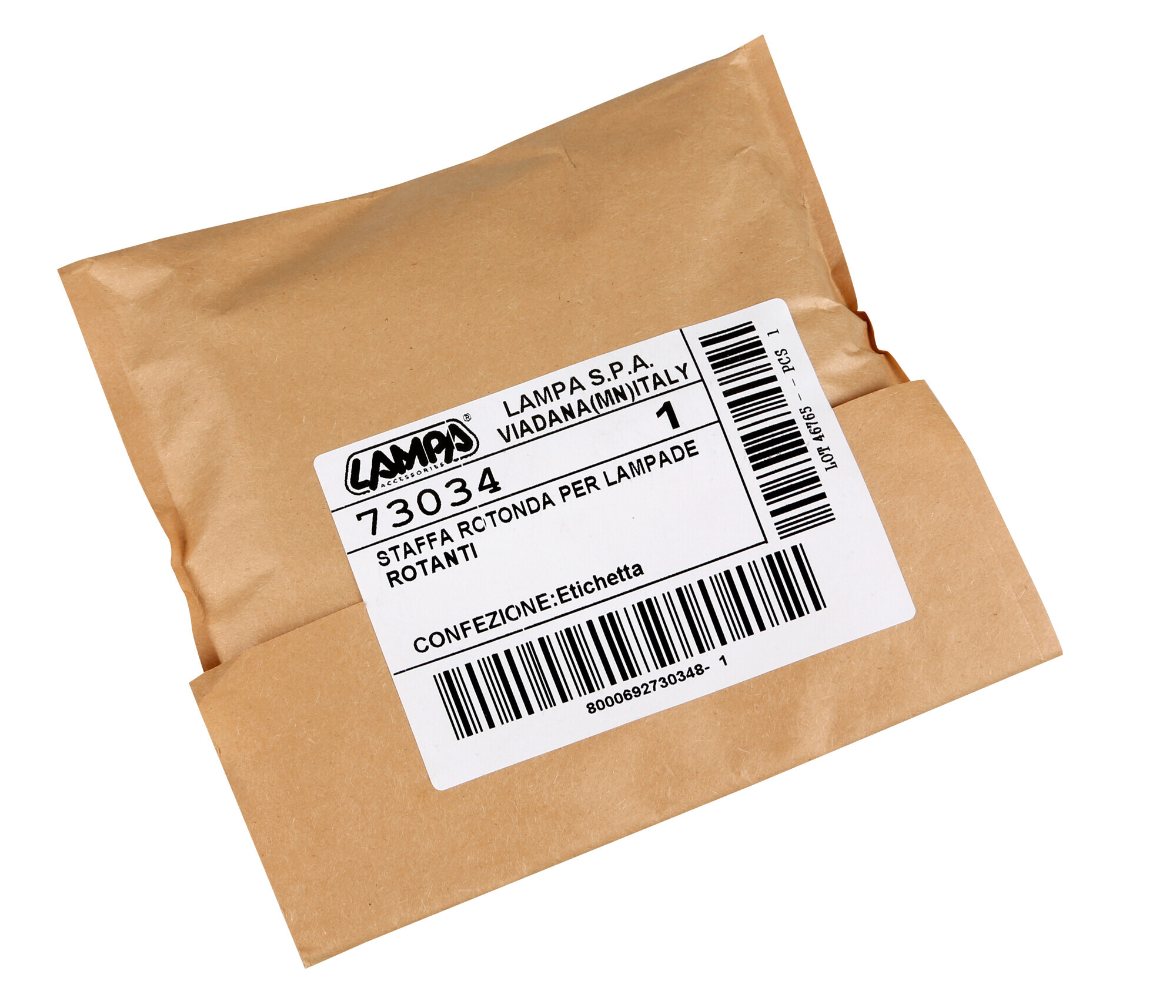 Staffa rotonda per lampade rotanti - Ø 145 mm - immagine 3