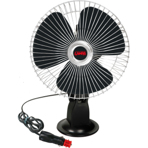 Chrome-fan, ventilatore con ventosa Ø 8" - 12V