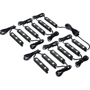 Hyper-Led Set 12x3, strisce decorative a led - 12V - Rosso