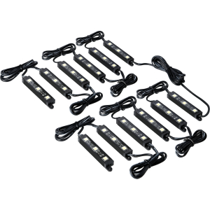 Hyper-Led Set 12x3, strisce decorative a led - 12V - Bianco