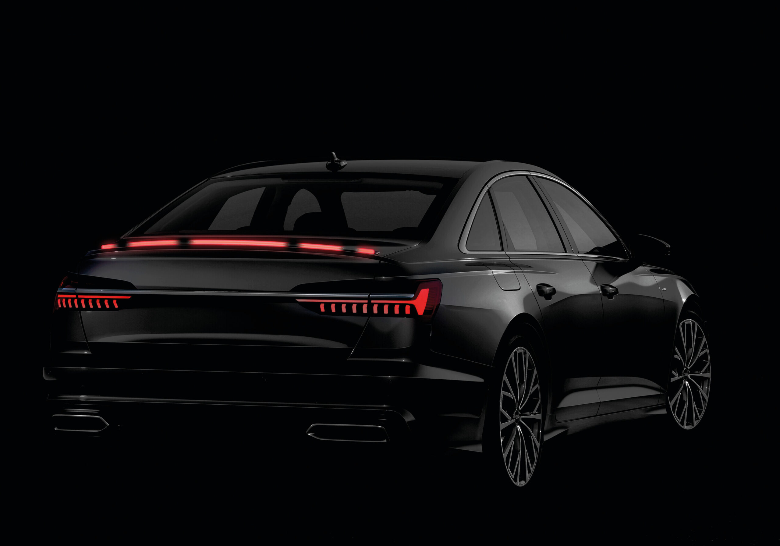 Spoiler carbon-look adesivo con integrata striscia luminosa a led rossi - 120 cm - 12V - immagine 5