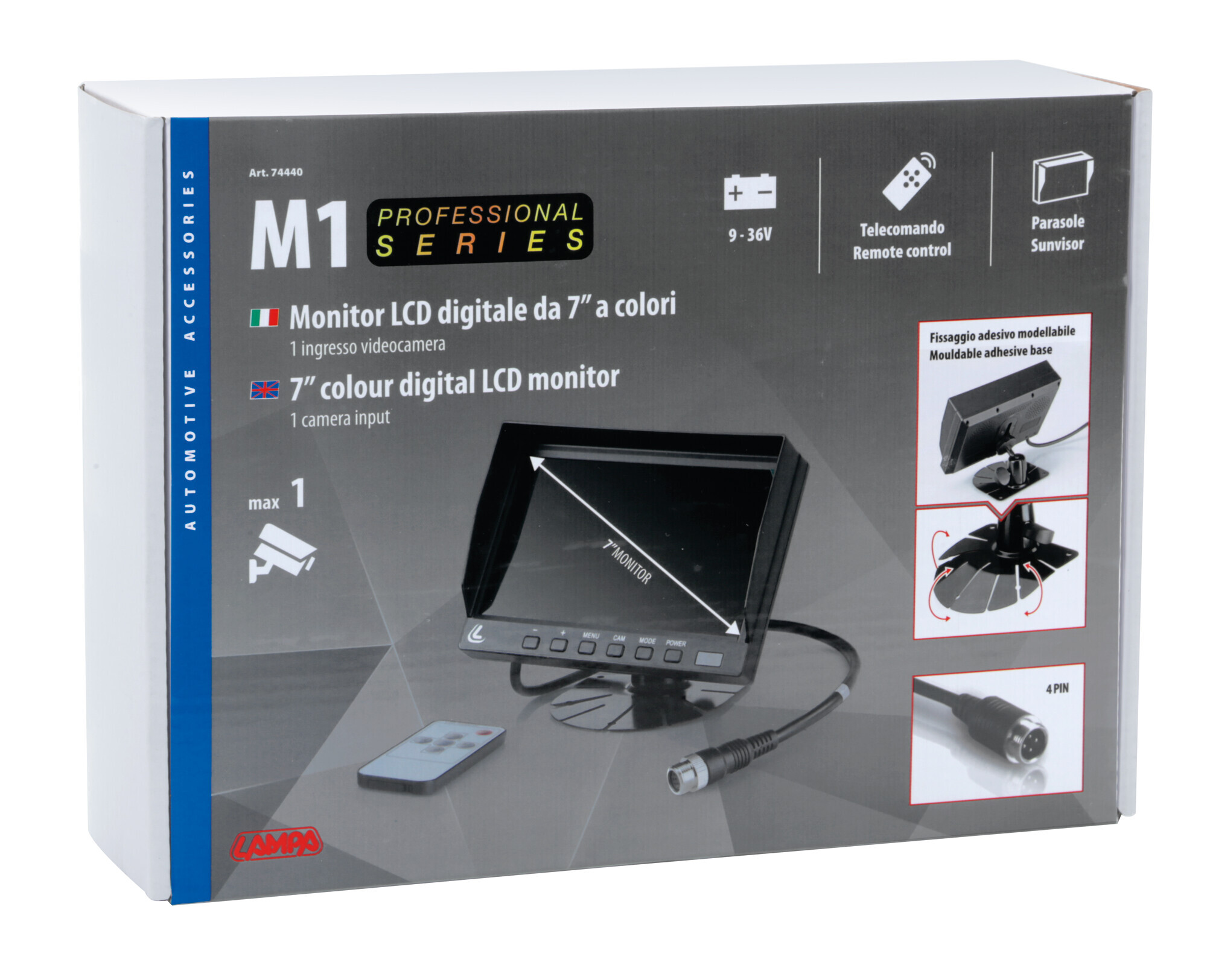 M1, Monitor LCD 7", Cam 1 - immagine 9
