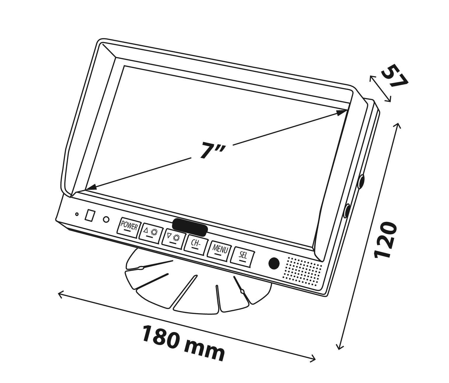 M1, Monitor LCD 7", Cam 1 - immagine 8