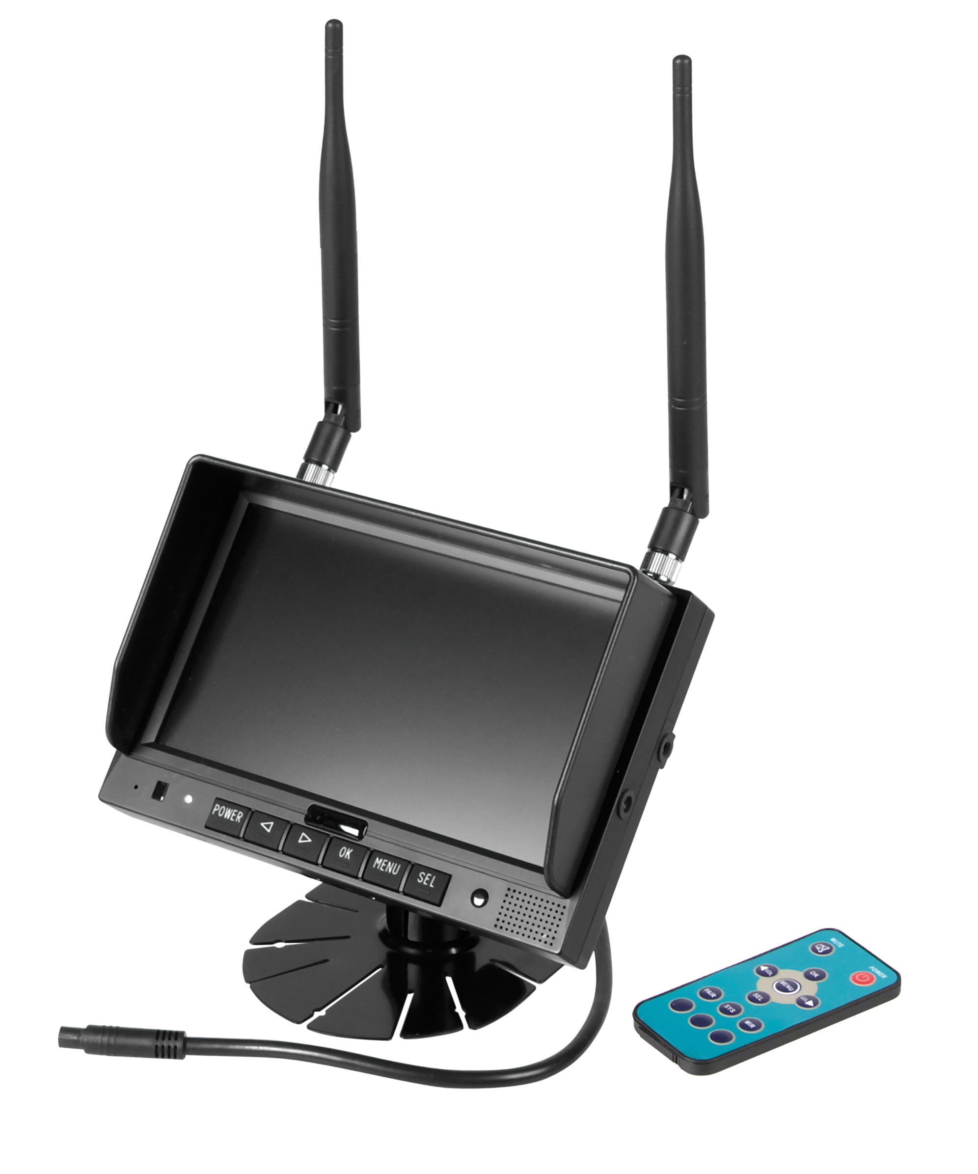 M4, Monitor LCD 7" Wireless, Cam 1+2+3+4 - immagine 2