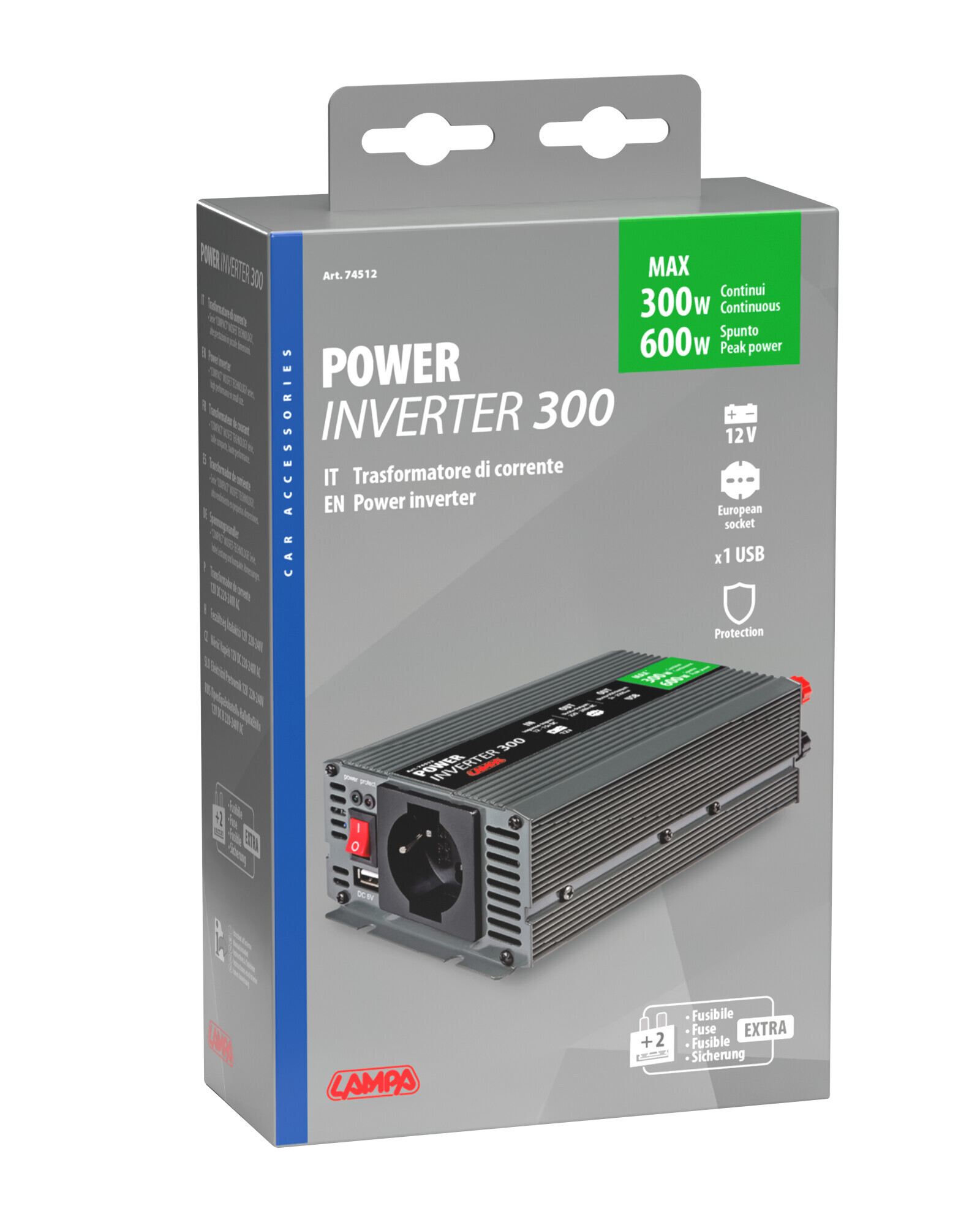 Power Inverter 300, trasformatore 12V > 220V - immagine 7