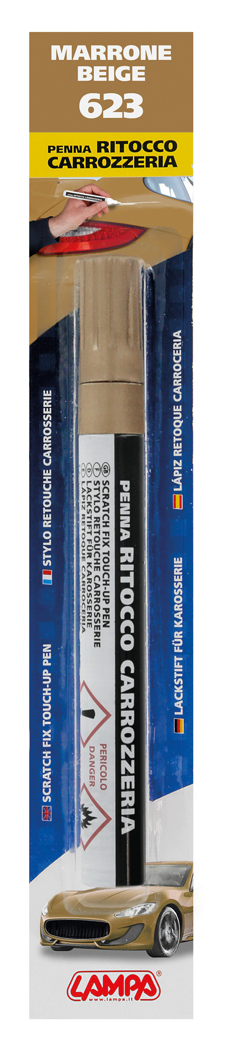 Penna ritocco carrozzeria - Beige - 623