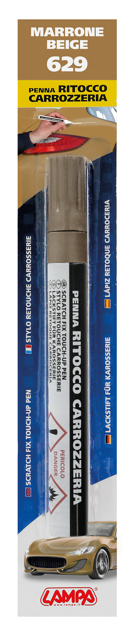Penna ritocco carrozzeria - Beige - 629