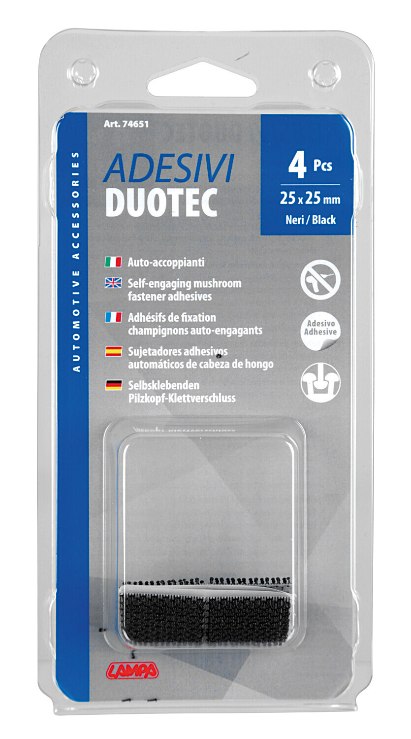 Adesivi Duotec auto-accoppianti, set 4 pz - 25x25 mm - immagine 8