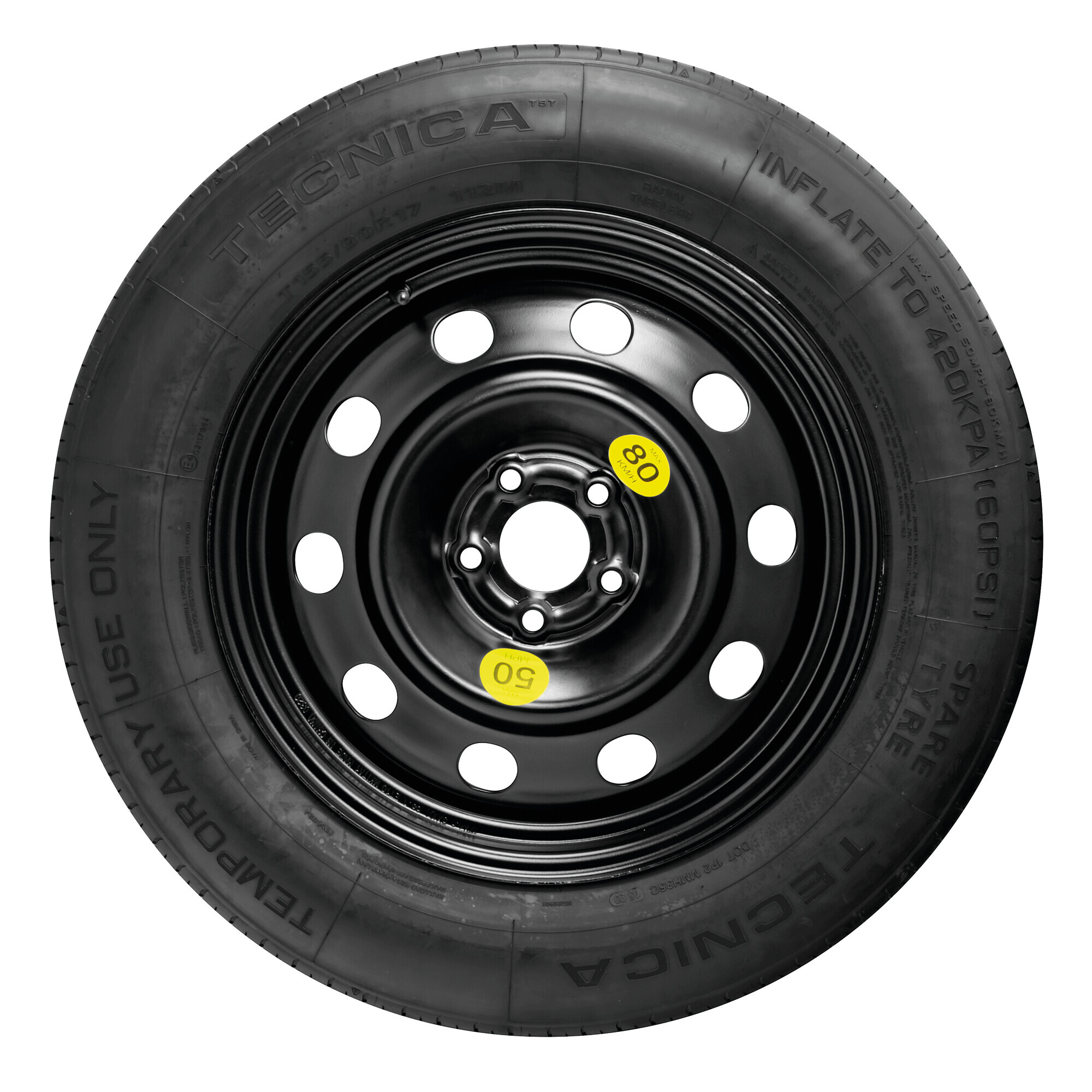 Acciaio - 125/80-15 - Kit ruotino di scorta - immagine 4