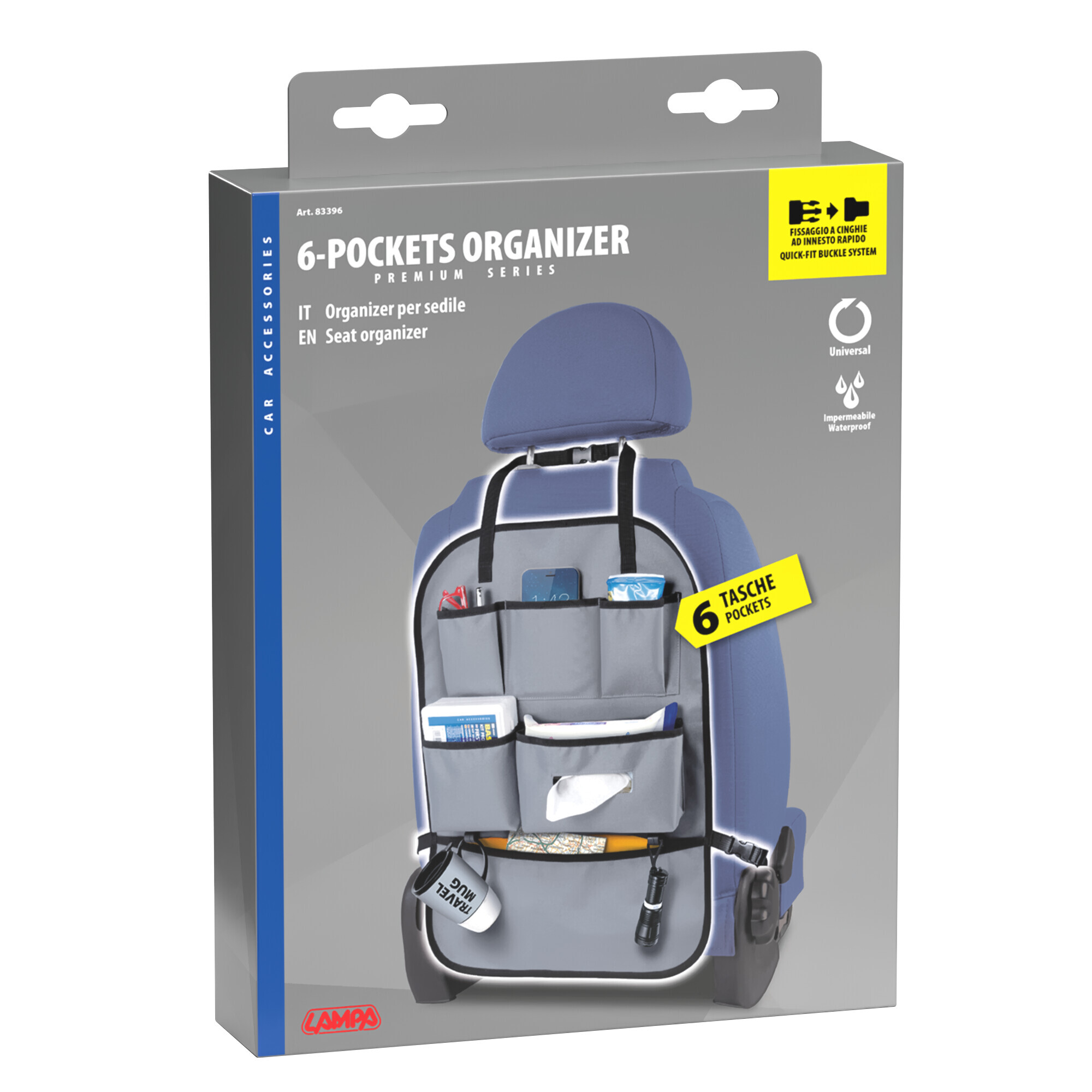 Premium, organizer per sedili, 6 tasche - immagine 6