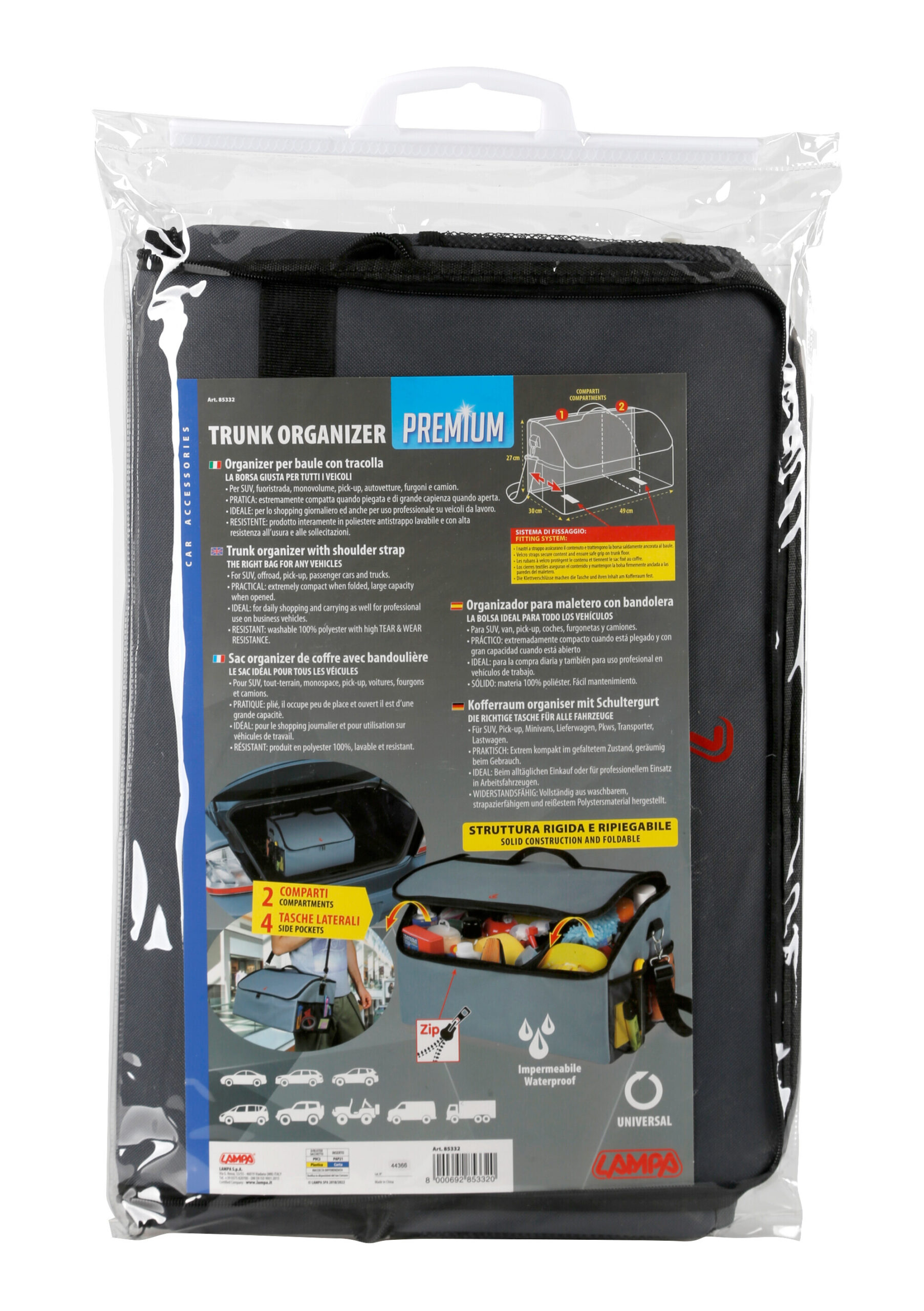 Premium, trunk organizer per baule - M - 49x30 cm - immagine 8