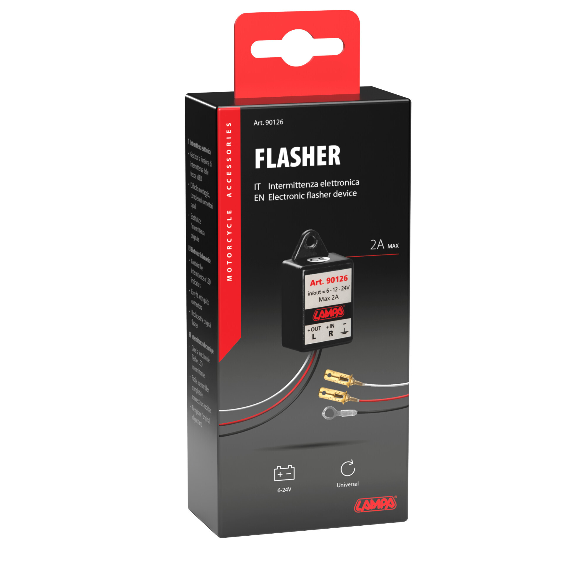 Flasher, intermittenza elettronica - 6/12/24V - 2A - immagine 4
