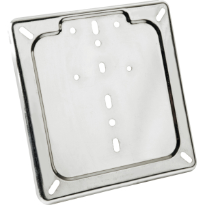 Porta targa in acciaio inox - Cromo