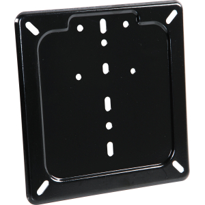 Porta targa in acciaio inox - Nero