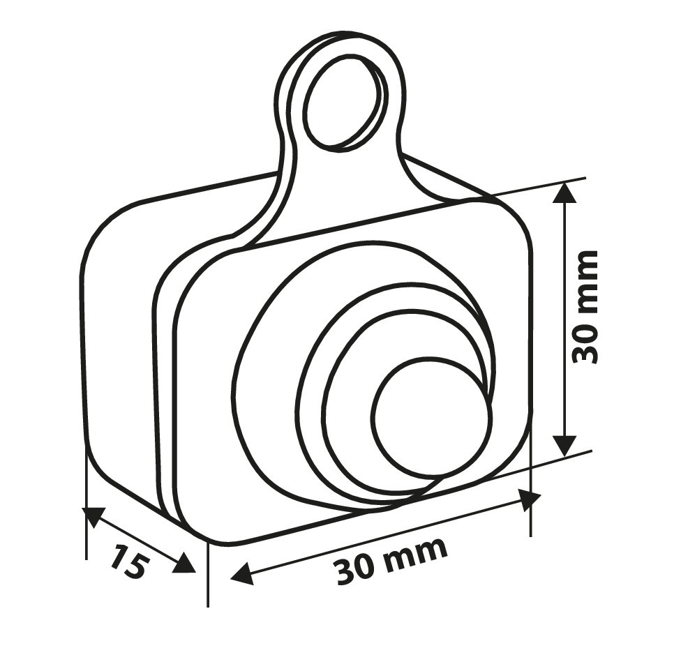 On & Off, interruttore impermeabile, 12V - Nero - immagine 4