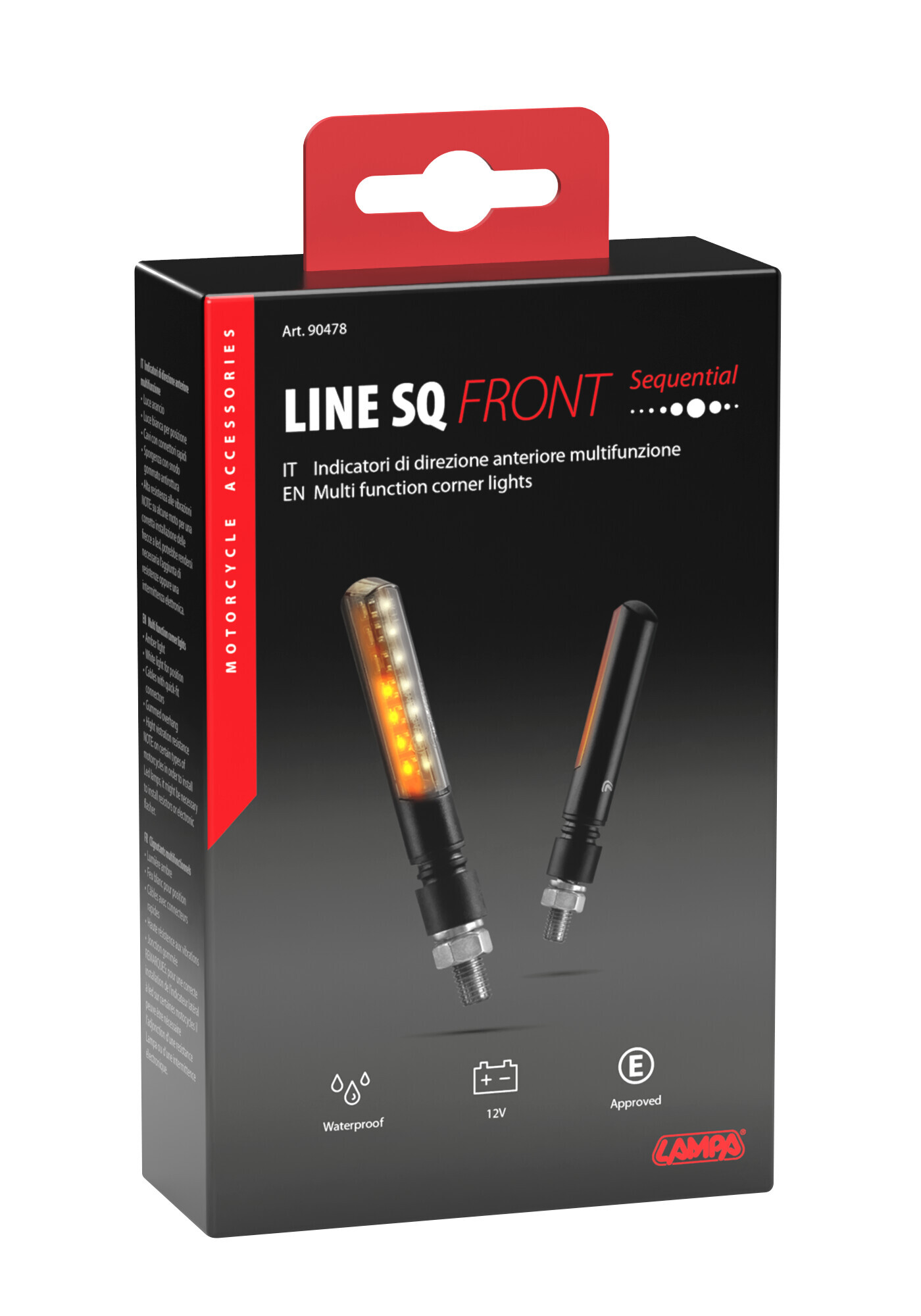 Line SQ Front, indicatori di direzione a led sequenziale e luce di posizione anteriori - 12V LED - immagine 3