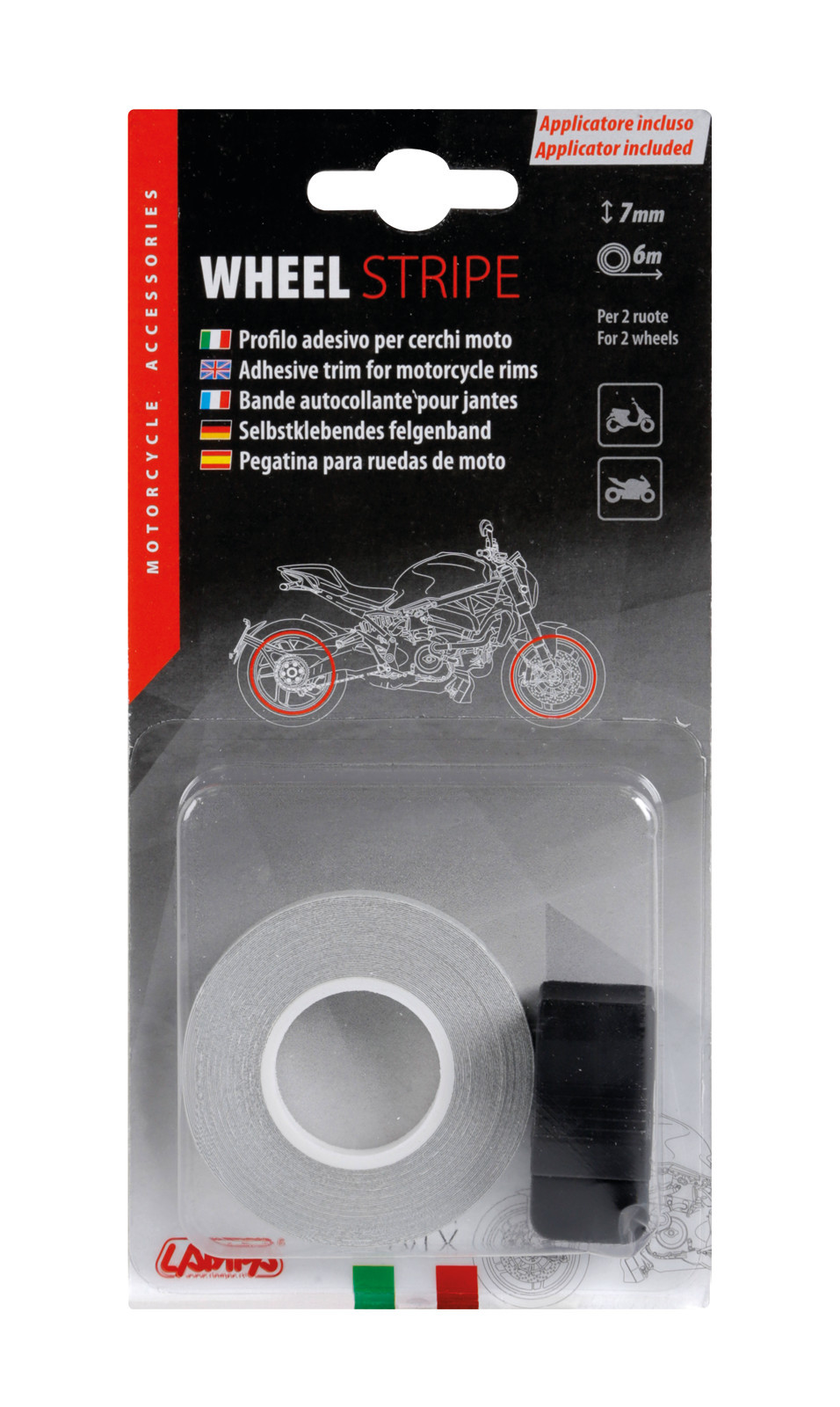 Wheel Stripe Reflective, profilo adesivo per cerchi ruota - Bianco - immagine 3