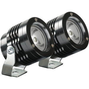 O-Lux, coppia fari ausiliari a led, 12V - Nero