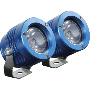 O-Lux, coppia fari ausiliari a led, 12V - Blu