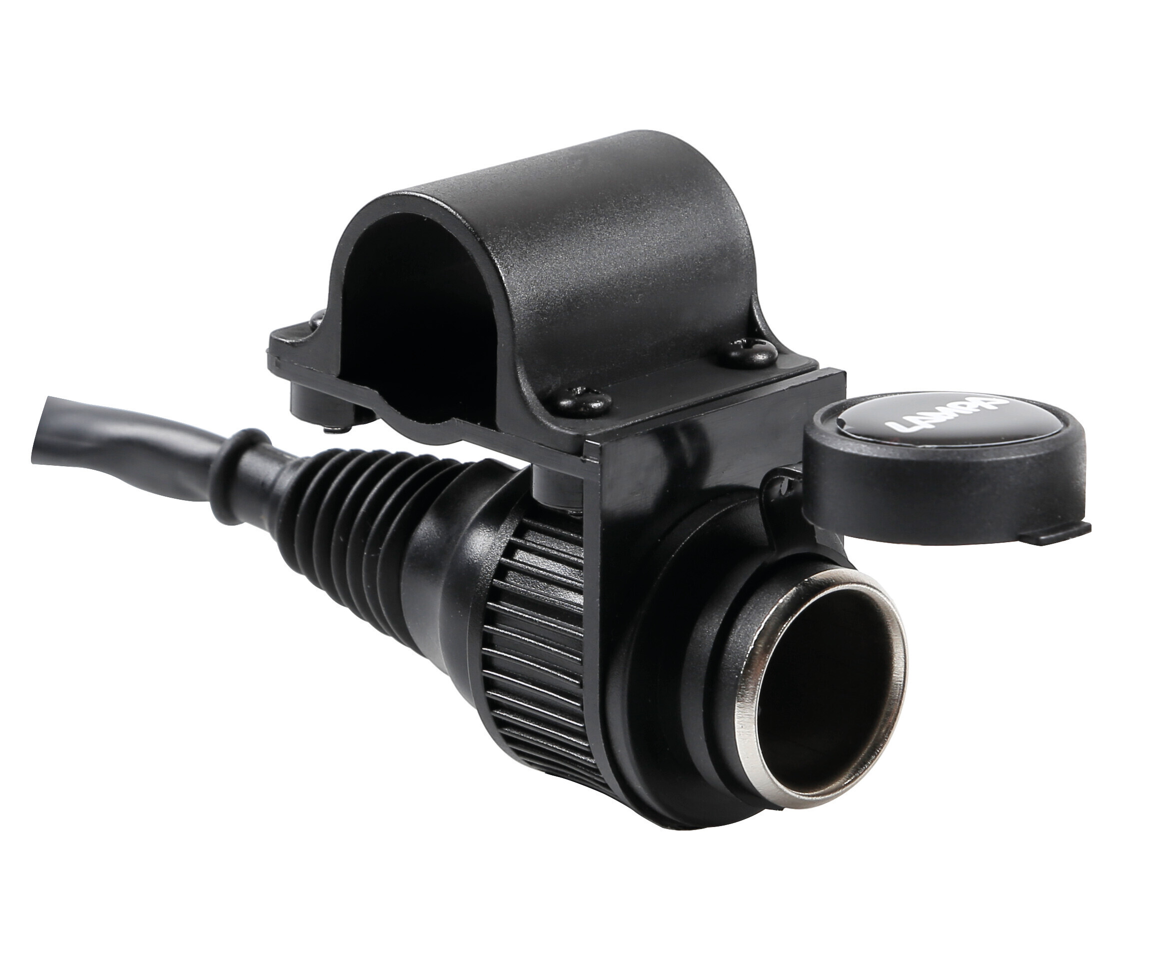 Presa corrente standard per fissaggio a manubrio - 12V - 12A max - immagine 2