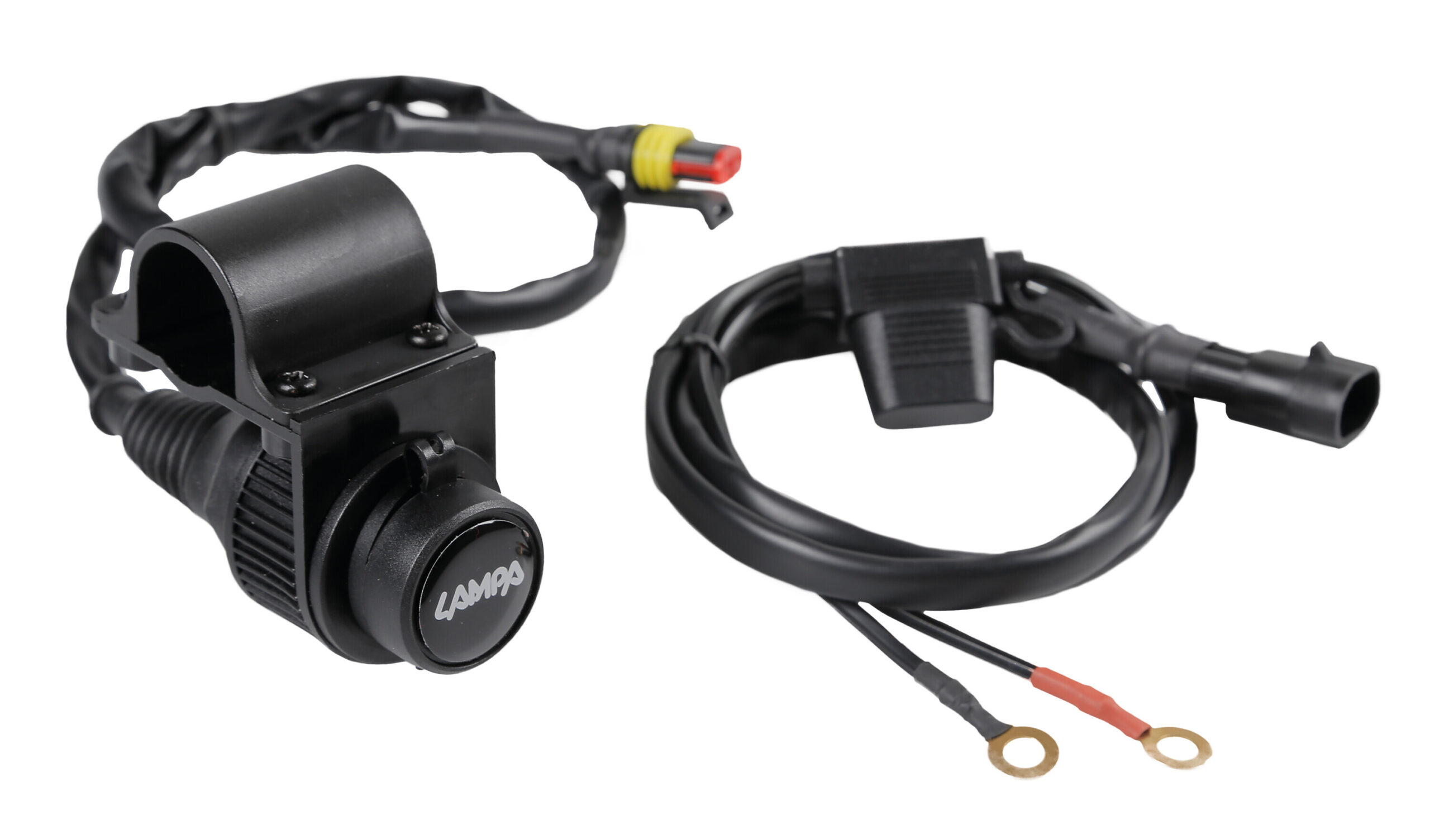 Presa corrente standard per fissaggio a manubrio - 12V - 12A max - immagine 3