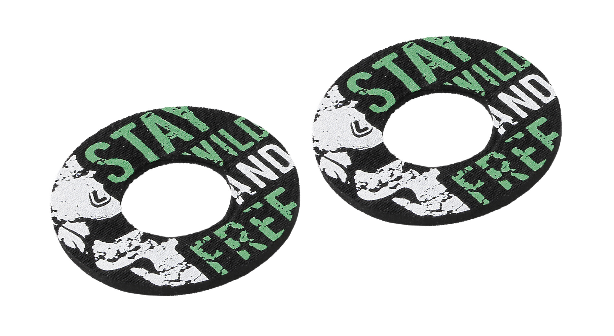 Donut Off-Road Grips, manopole universali - Nero - Verde - immagine 2