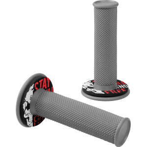 Donut Off-Road Grips, manopole universali - Grigio - Rosso