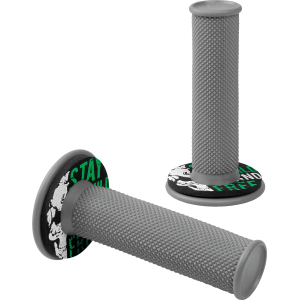 Donut Off-Road Grips, manopole universali - Grigio - Verde
