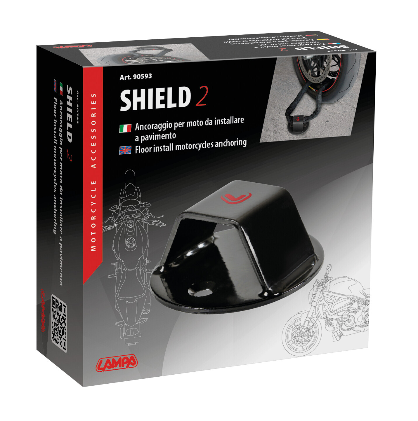 Shield 2, ancoraggio per moto da installare a pavimento - immagine 7