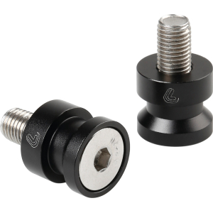 Coppia supporti cavalletto - M10x1,25 mm - Nero