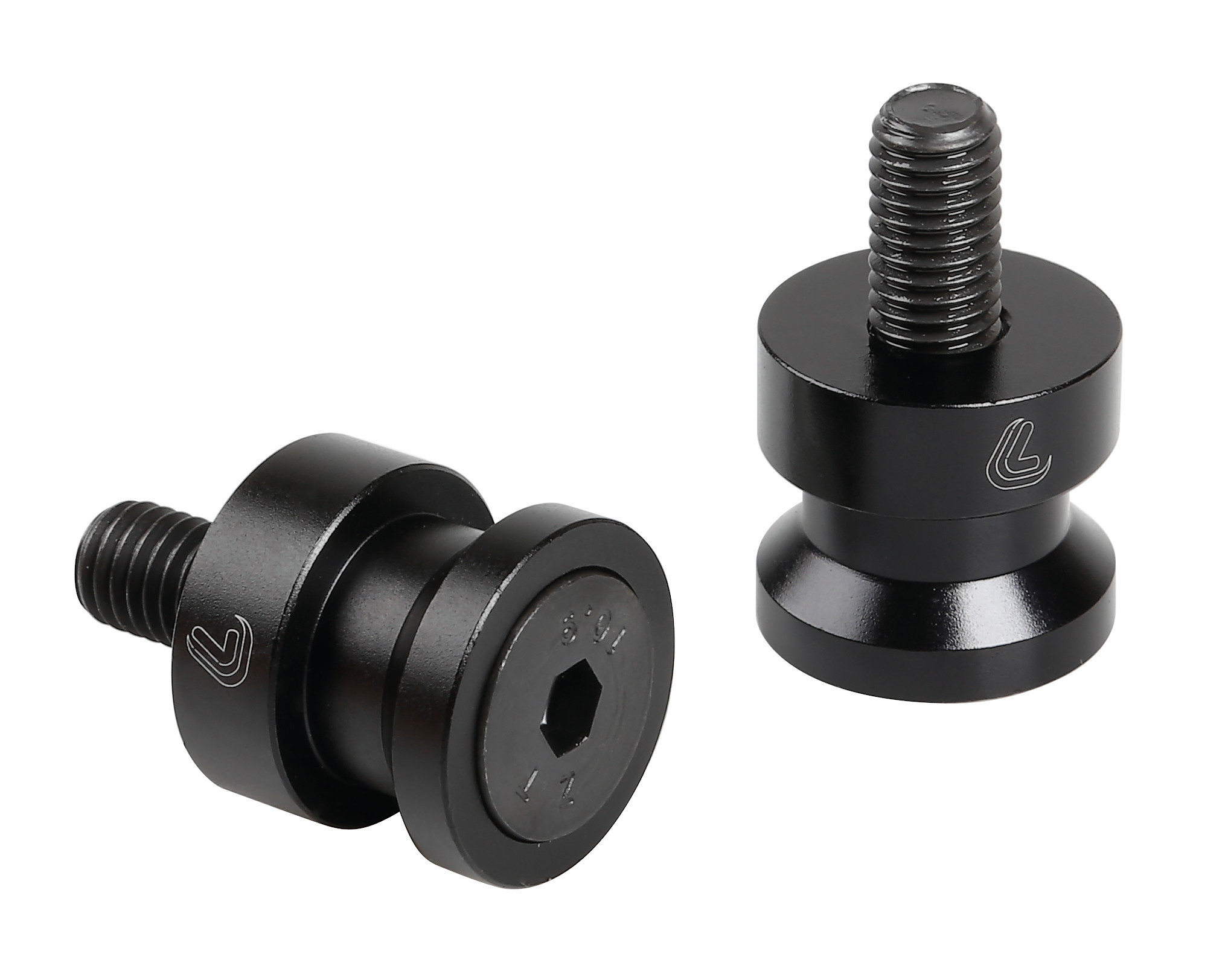 Coppia supporti cavalletto - M6x1 mm - Nero