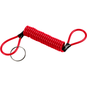 Reminder, cavetto di sicurezza a spirale - Rosso