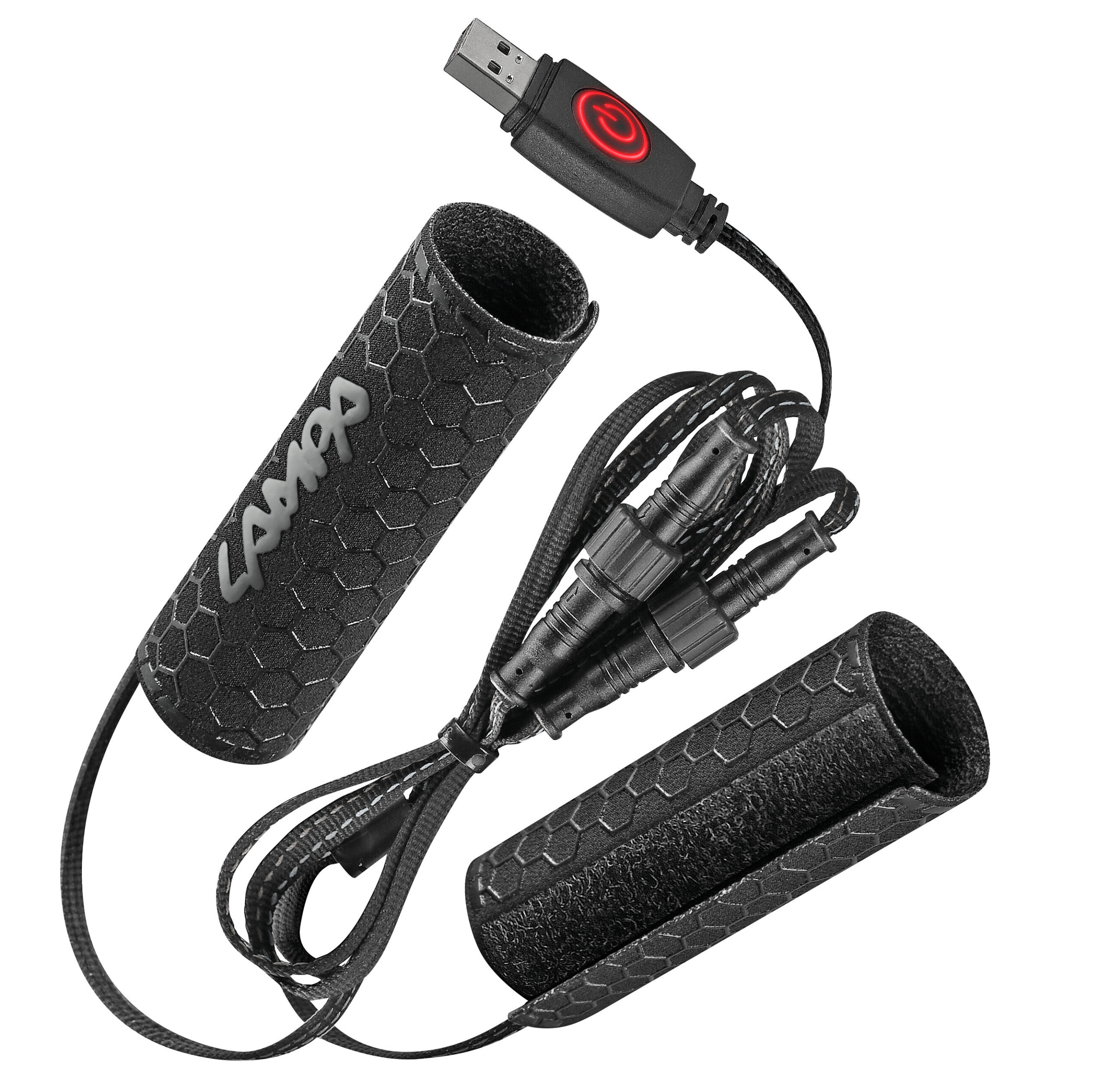 Manopole riscaldate con presa USB