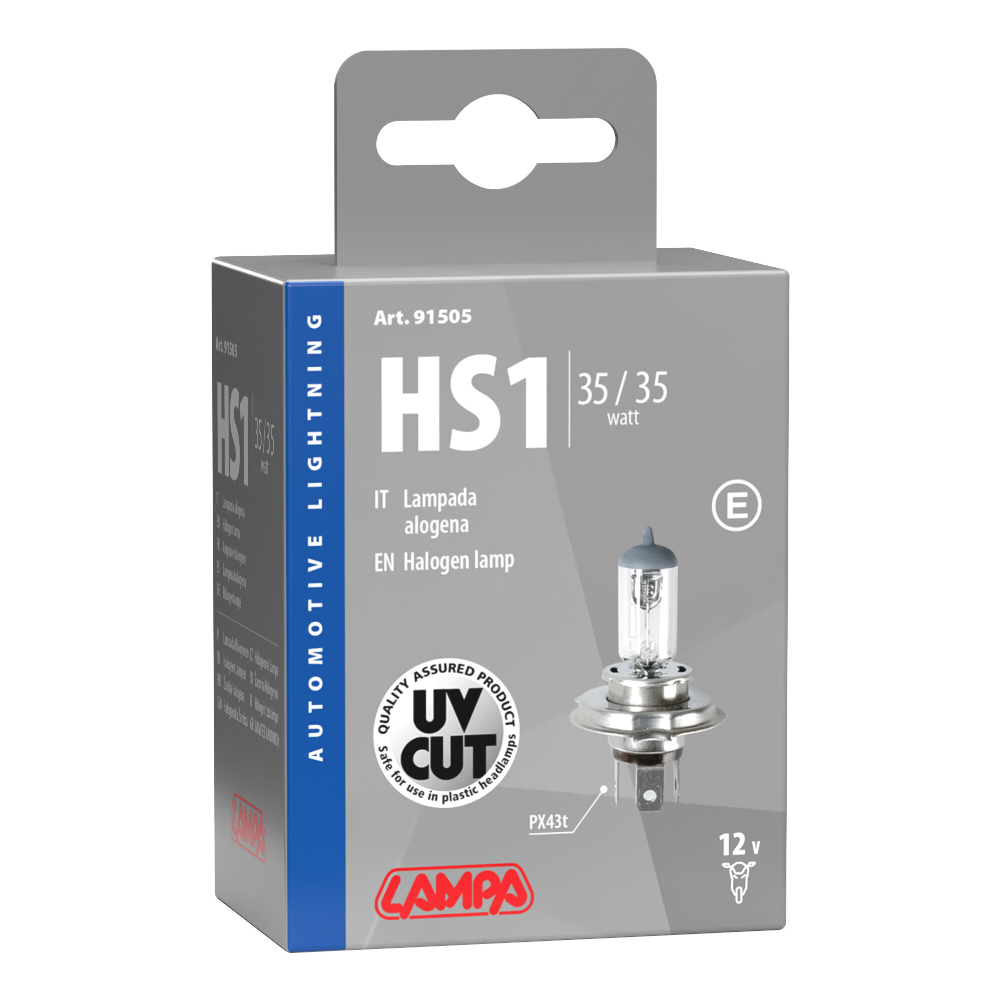 12V Lampada alogena - HS1 - 35/35W - PX43t - 1 pz - Scatola - immagine 4