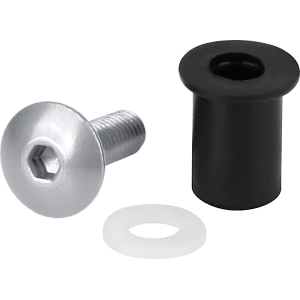 Screen Fit-Kits, kit dadi gommati con viti e rondelle (5 MA) - 10 pz - Argento