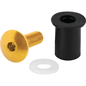Screen Fit-Kits, kit dadi gommati con viti e rondelle (5 MA) - 10 pz - Oro