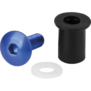 Screen Fit-Kits, kit dadi gommati con viti e rondelle (5 MA) - 10 pz - Blu