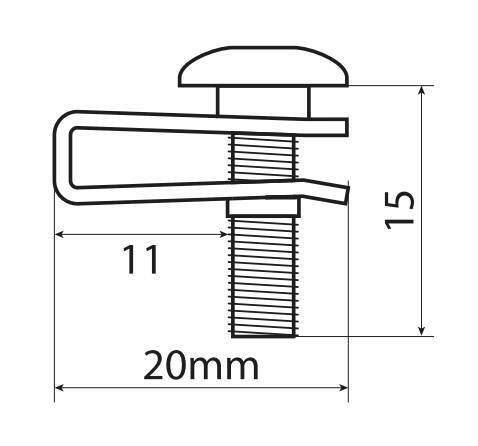 Clip Fit-Kits, kit clip di fissaggio per carene (5 MA) - 10 pz - Argento - immagine 3