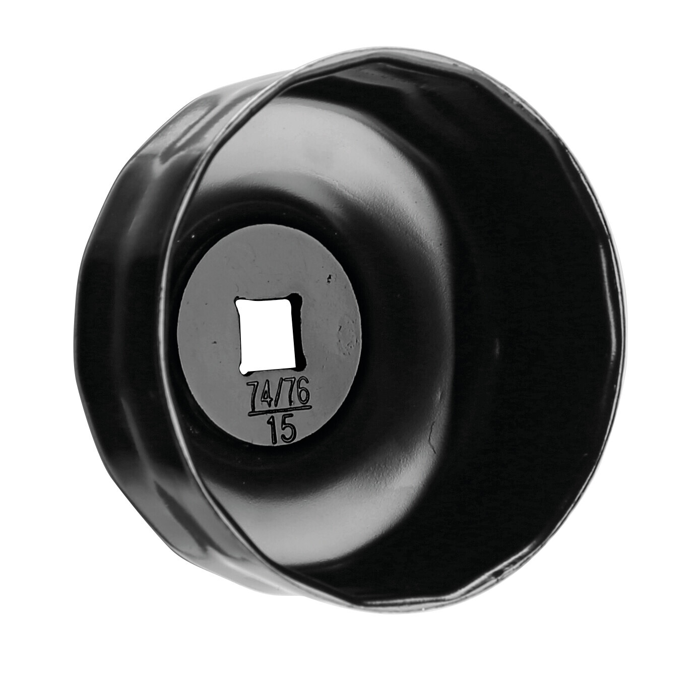 Chiave svita filtro a tazza per filtro olio per filtro Ø 74-76 mm con 15 lati - immagine 2