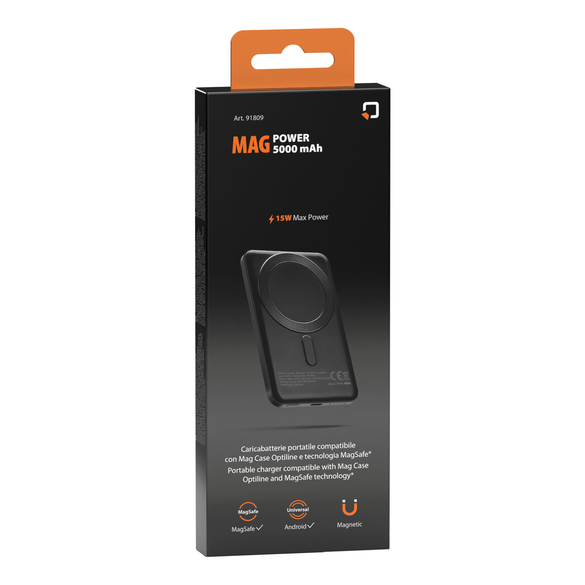 Mag Power 5000, caricabatterie portatile compatibile con Mag Case Optiline e tecnologia MagSafe - immagine 13