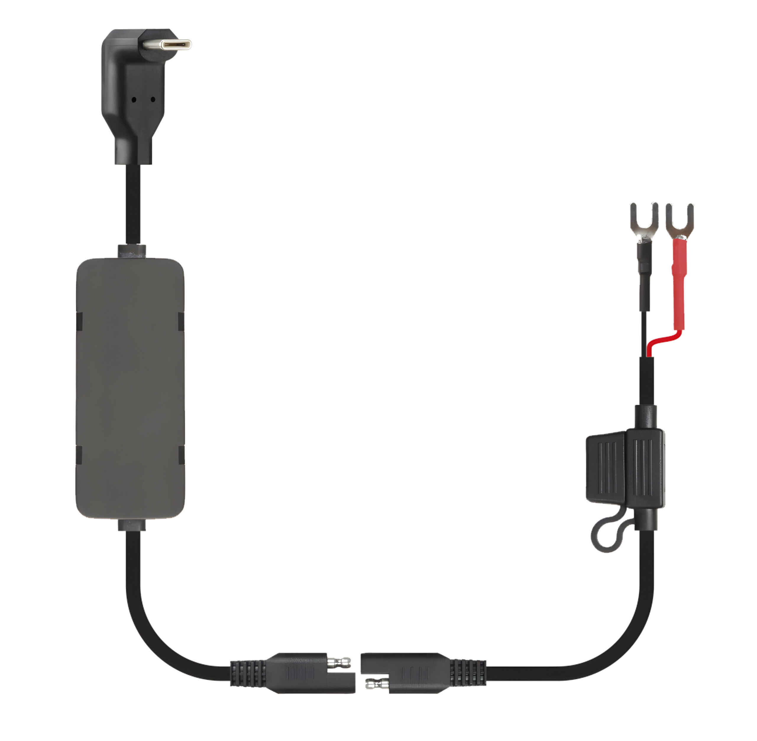 Power C 90° - Cavo di ricarica USB C, collegamento diretto batteria - 12/24V - immagine 2
