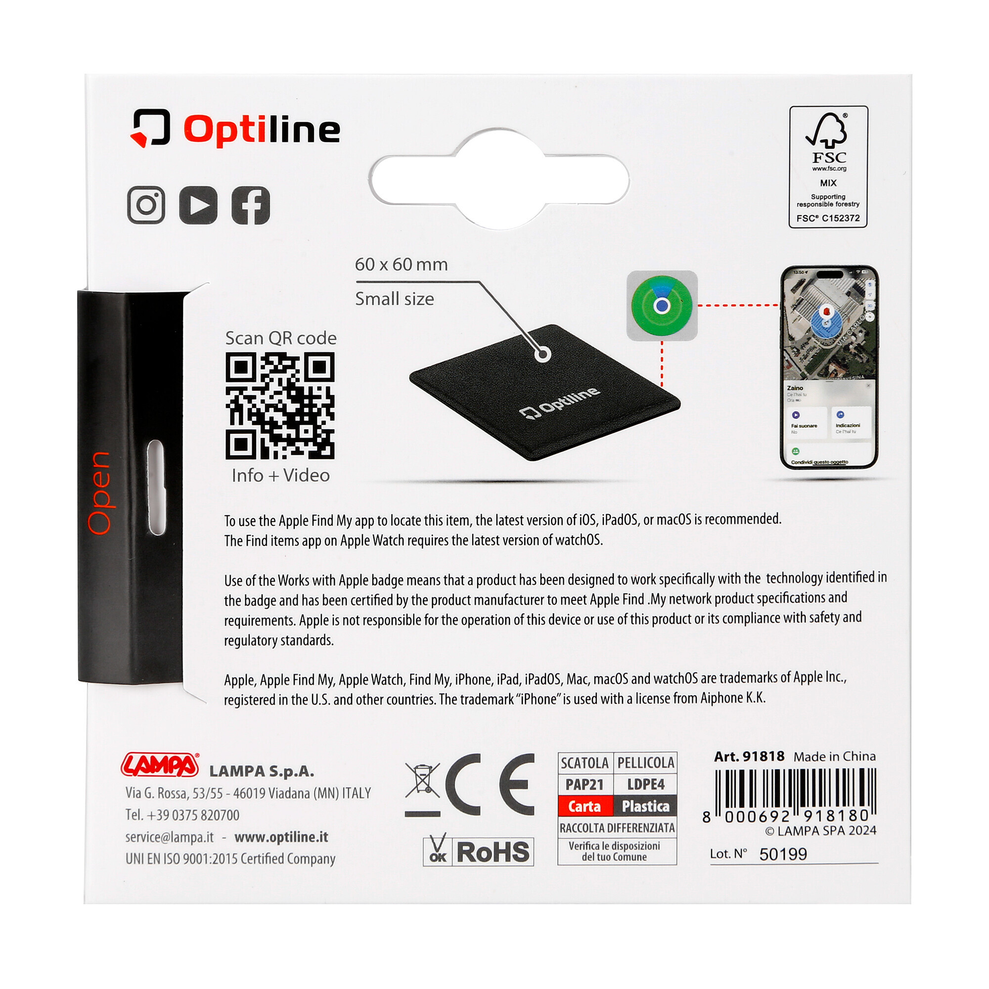 Opti Tracker Compact, Localizzatore Ultra-Sottile Adesivo - immagine 9