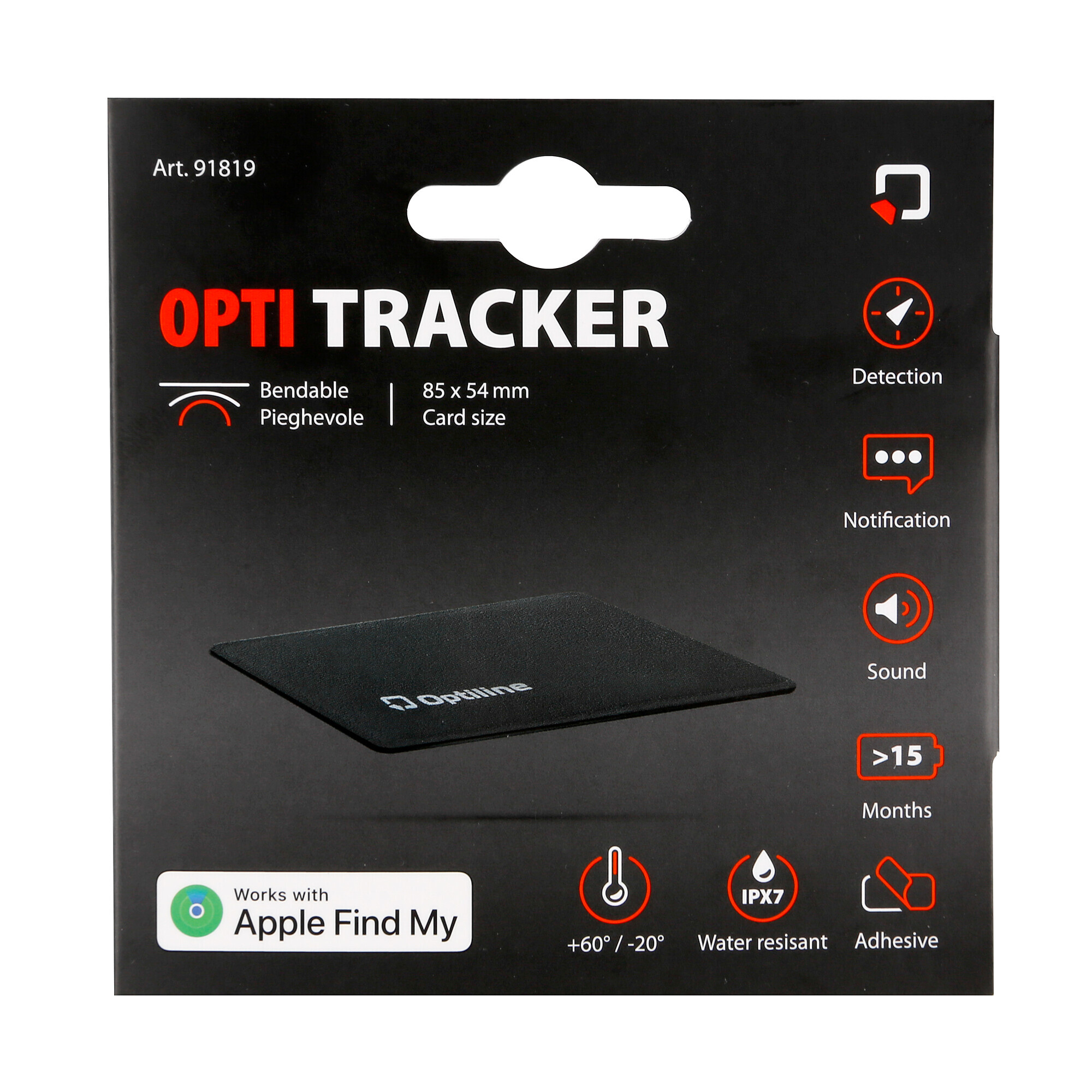 Opti Tracker Flex, Localizzatore Pieghevole Ultra-Sottile Adesivo - immagine 7